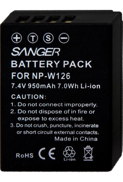 Sanger NP-W126 Fujifilm Fotoğraf Makinesi Batarya