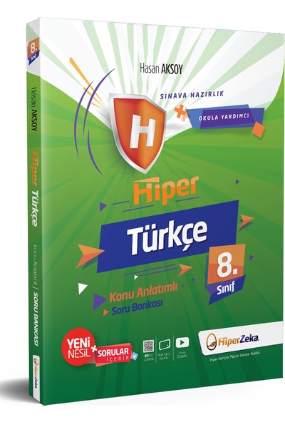 Hiper Zeka Yayınları 8. Sınıf Hiper Türkçe Konu Anlatımlı & Soru Bankası