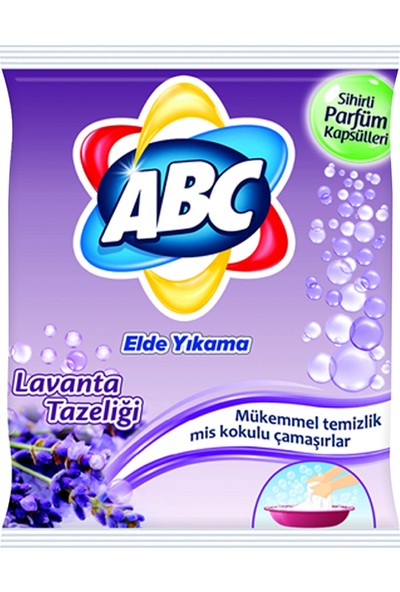 Abc Elde Yıkama Toz Çamaşır Deterjanı Lavanta Tazeliği 6 x 600 gr