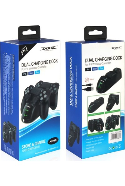 Dobe PS4 Dualshock 4 Göstergeli Şarj Stand Kiti
