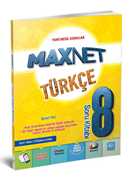 Karaca Yayınevi Maxnet 8. Sınıf Türkçe Soru Kitabı