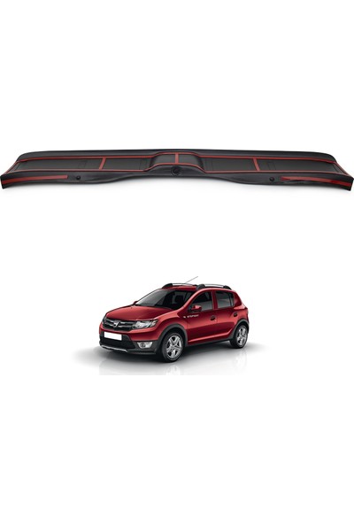 Dacia Sandero Arka Tampon Eşiği Koruma (ABS) Mat Siyah 2012 ve Sonrası