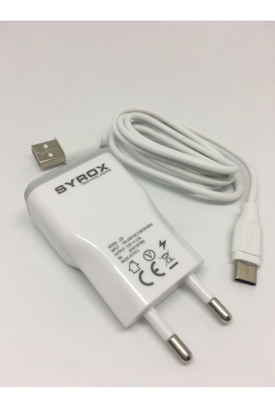 Syrox Type-C Şarj Aleti Adaptör + Kablo