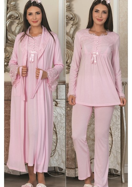 5 Parça Pembe Lohusa Set 1924