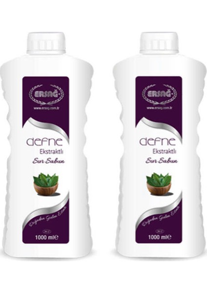 Defne Ekstraktlı Sıvı Sabun 1000 ml - 2 Adet