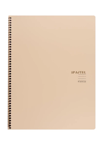 Keskin Color A4 Defter 80 Yaprak Çizgili Spiralli Pp. Kapak Note Pastel Turuncu