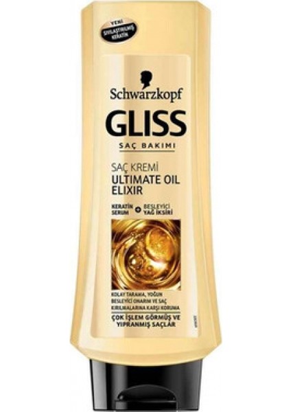 Saç Kremi 360 ml Ultımate Oıl Elıxır Yıpranmış Saç - 6'lı