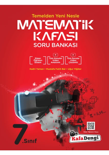 Kafa Dengi Yayınları 7.Sınıf Matematik Kafası Soru Bankası (Tümü Video Çözümlü)