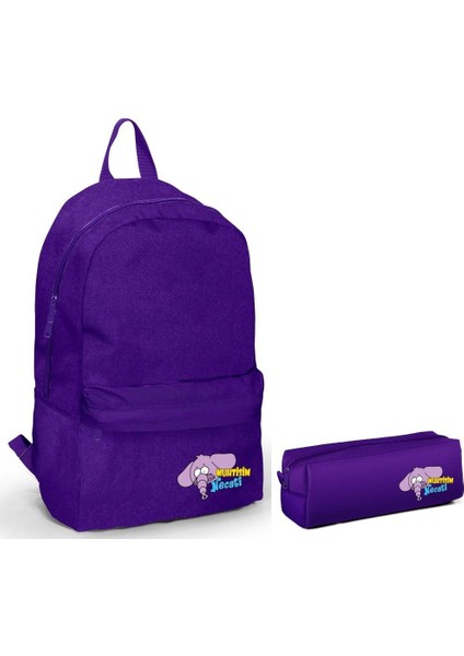 Kral Şakir Okul Çanta Seti Kız Çocuk Mor