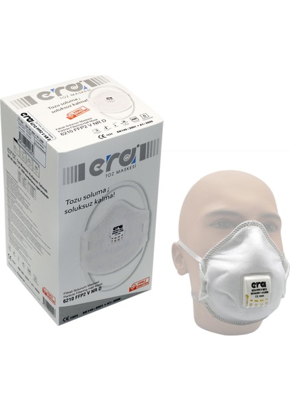 N95 Maske Era 6210 Ffp2 Ventilli 10'lu