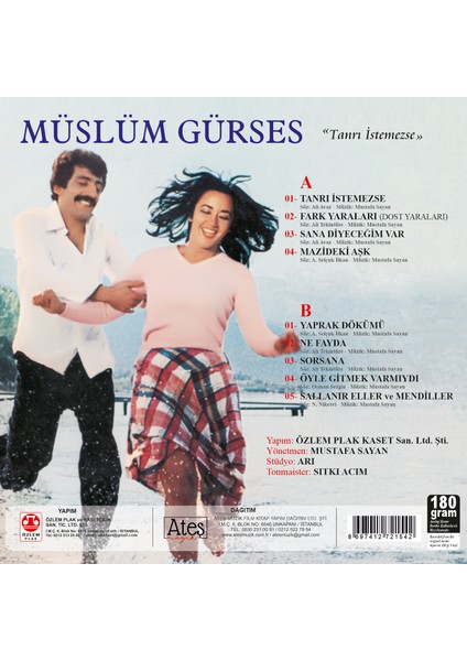 Müslüm Gürses-Tanrı Istemezse (Plak)