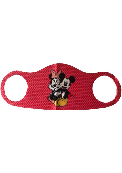 Mickey Mouse Baskılı Çocuklar Için Koruyucu Nano Maske 1 Adet