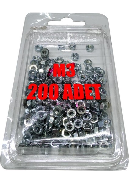 M3 Somun (200 Adet)