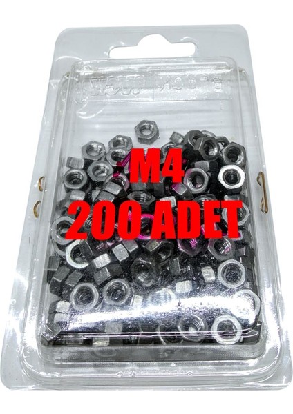 M4 Somun (200 Adet)