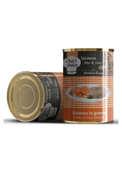 Chef's Choice Somonlu Pate Kedi Konserve Mama 400 gr x 2 Adet