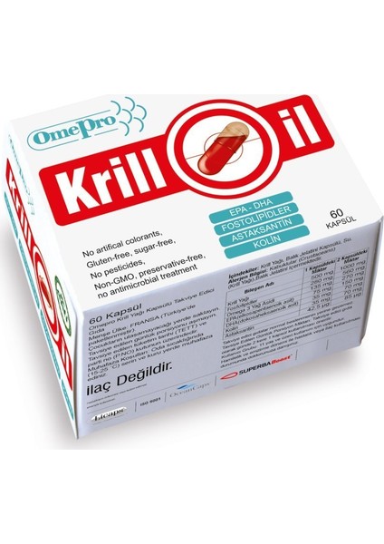 Krill Oil (Krill Yağı) 60 Likit Kapsül