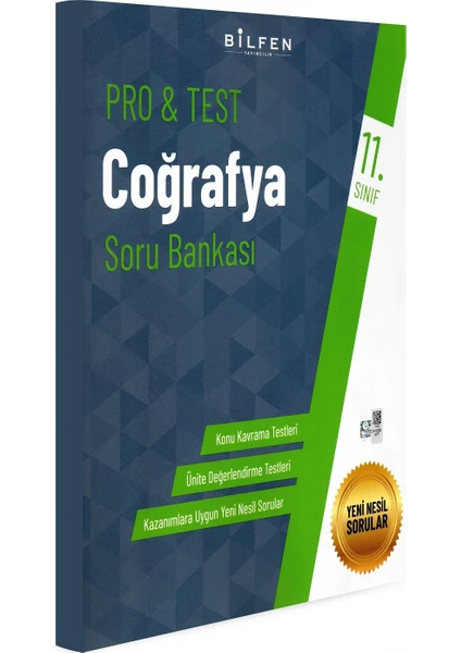 Bilfen Yayınları 11. Sınıf Pro&Test Coğrafya Soru Bankası