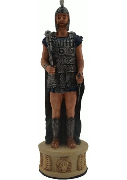 Battal Boy Polyester Truva&Sparta Figürlü Satranç Taşı