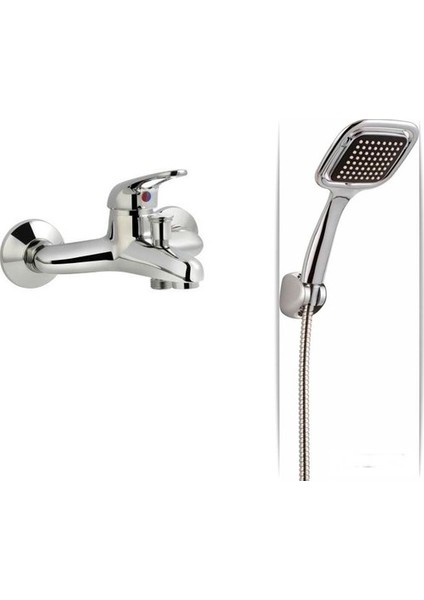 Banyo Bataryası Kare Duş Seti