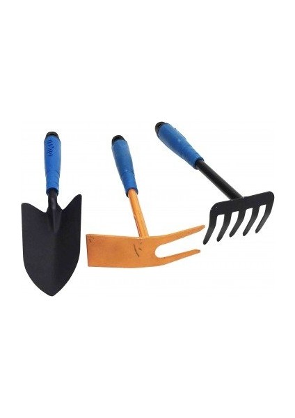 El Aletleri Kürek Seti (Kazma Kürek Tırmık) 3 Parça