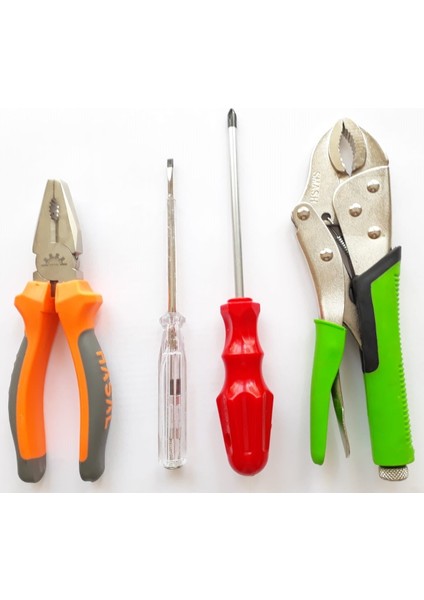 Pense180Mm Ayarlı Pense 250Mm Yıldız Tornavida K- Kalemi