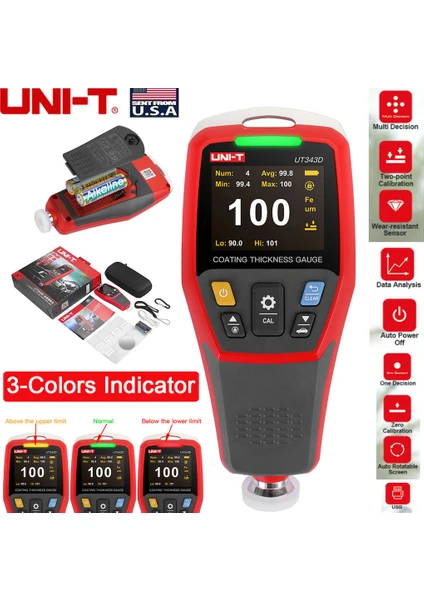 Ut343D Oto Boya Test Ölçüm Cihazı