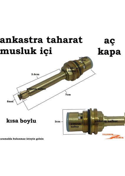 Ankastre Taharat Musluğu Büyük Boy İçi Aç Kapa Taharet Musluk İçi Gizli Taharet