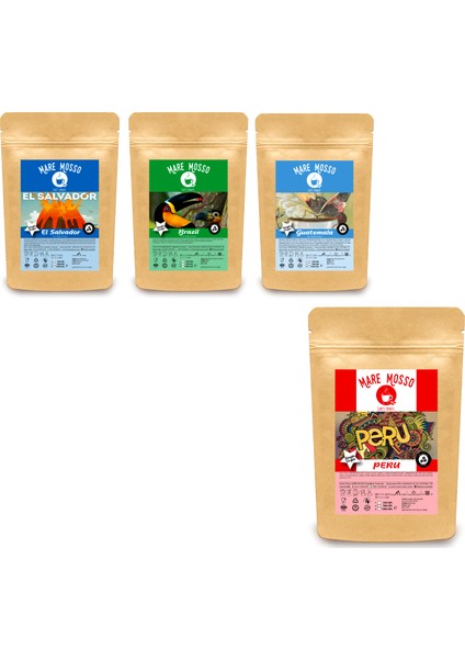 Mare Mosso Yöresel Filtre Kahve 250 gr x 4 Paket Set