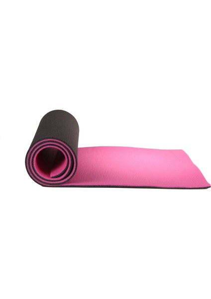 16 mm Pembe-Siyah Pilates Antreman ve Yoga Matı