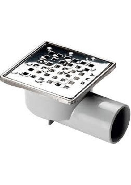 Yer Süzgeci 10 x 10 cm 50 mm Lik Yandan Çıkışlı