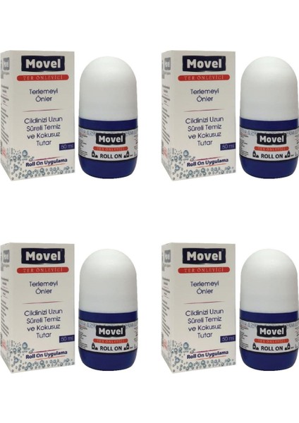 Koltuk Altı ve Ayak Ter Önleyici Roll-On 50 ml 4 Adet