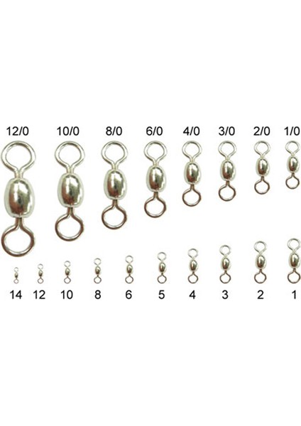 TY-10001 Çelik Bilyeli Fırdöndü (4'lü) No:6/0