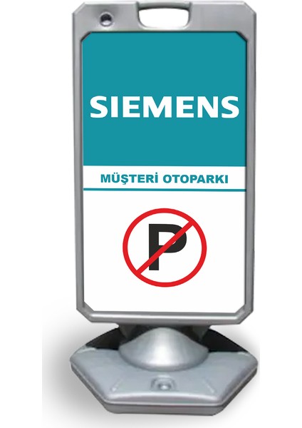 Sıemens Reklam ve Yönlendirme Uyarı Dubasi A Tabela Gri