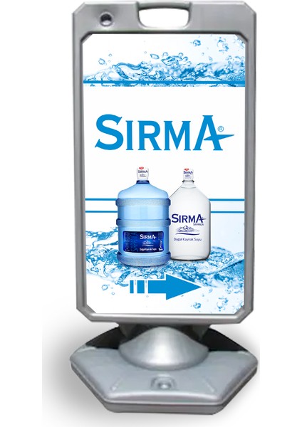 Sırma Reklam ve Yönlendirme Uyarı Dubasi A Tabela Gri