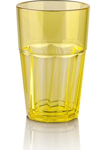 Kırılmaz Bardak - Sarı 400 ml - 6 Adet