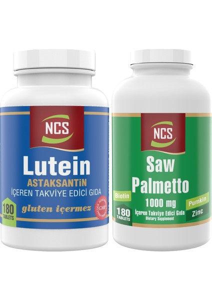 Lutein Astaksantin 180 Tablet Saw Palmetto 180 Tablet