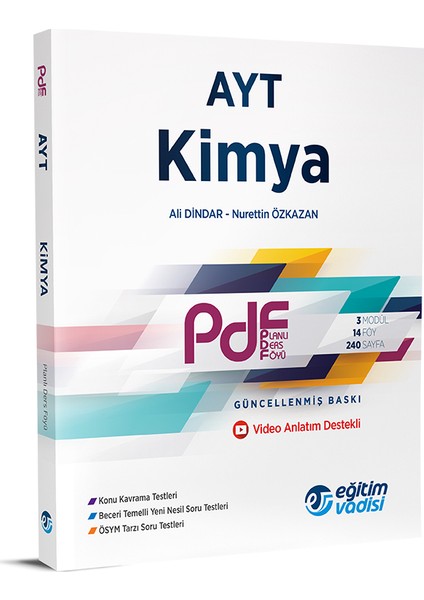 AYT PDF Kimya Video Anlatım Destekli