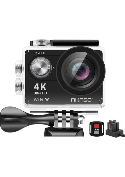 EK7000 4 K Wifi Action Camera Ultra HD Su Geçirmez Dv Kamera 12MP 170 Derece Geniş Açı