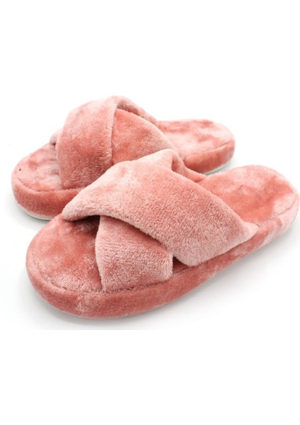 Kadın Ev Terliği Peluş Terlik Çeyiz Terliği Bohça Terliği Ses Yapmaz Taban