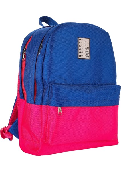 10066 Kolej Sırt Çantası Üç Gözlü Me Partners Mavi Pembe