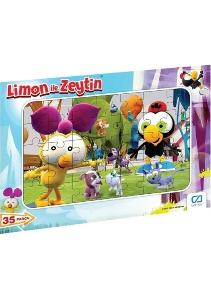 Ca Games Limon ile Zeytin 35 Parça Frame Puzzle S1