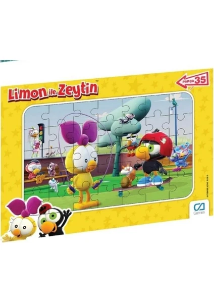 Ca Games Limon ile Zeytin 35 Parça Frame Puzzle S2