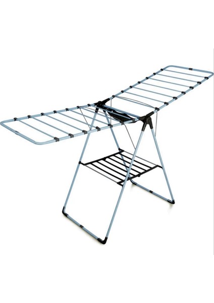 Lavivas Çamaşır Kurutmalığı Lüx Kalın Borulu Mandal Sepetli