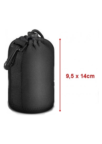 - Lens Objektif Taşıma Çantası – M Boy - Canon Nikon Sony Fujifilm Sigma Tamron Tokina vb.
