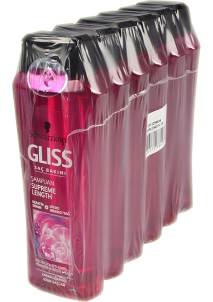 Şampuan 400 ml Supreme Length Zarar Görmüş Uzun Saç. - 6'lı Paket