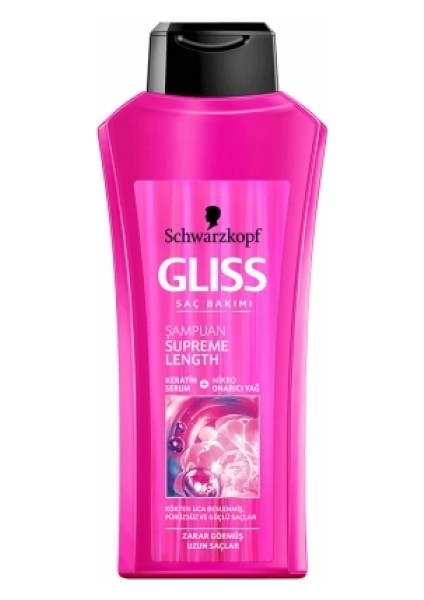 Şampuan 525 ml Supreme Length Zarar Görmüş Uzun Saç - 6'lı