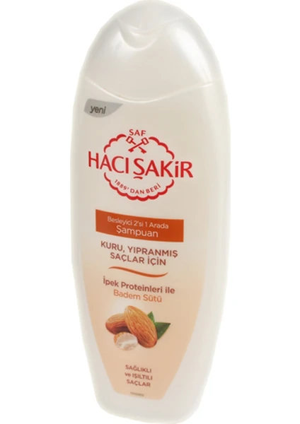 Hacı Şakir Şampuan 500 ml Badem - 12'li