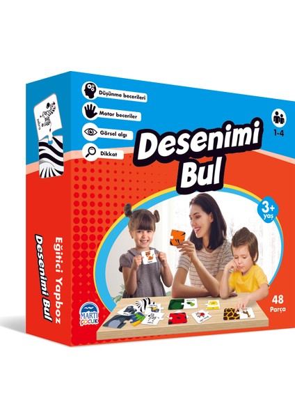 Desenimi Bul - Eğitici Öğretici Yapboz 48 Parça 3+ Yaş