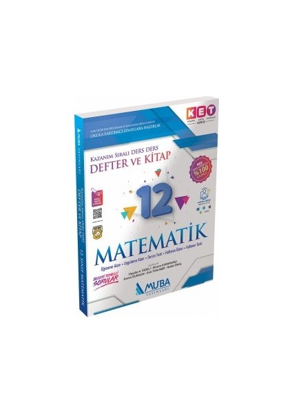 Muba Yayınları 1413 KET Serisi 12. Sınıf Matematik Defter ve Kitap