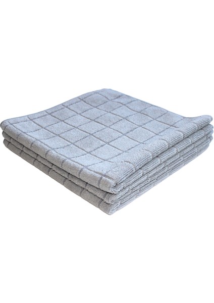 Mikrofiber Yer Bezi Gri 6'lı